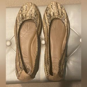 Tory Burch Snakeskin ballet flats, size 11